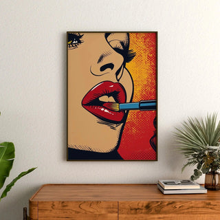 Pop Art Affiche - Lippenstift