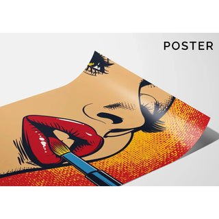 Pop Art Affiche - Lippenstift