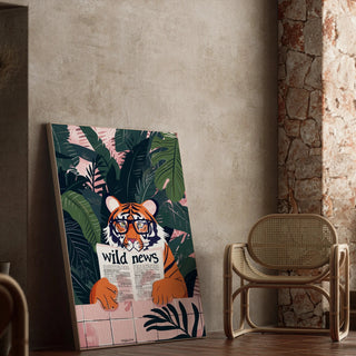 "Tiger Poster and Wild News - Jungle and Fantasy"