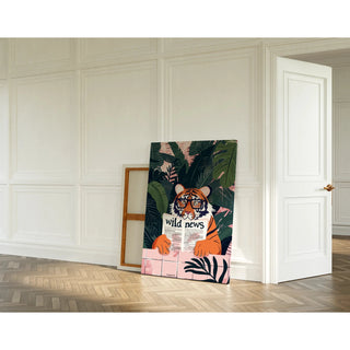 "Tiger Poster and Wild News - Jungle and Fantasy"