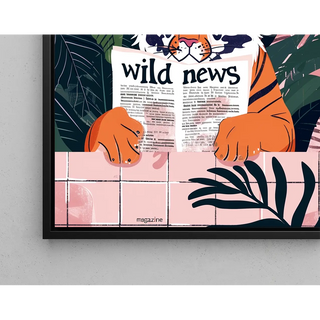 "Tiger Poster and Wild News - Jungle and Fantasy"