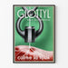 Vintage reclameposter Glottyl stopt hoest