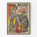 Vintage Poster Grote Bazaar Speelgoed en Nieuwjaarsgeschenken Nantes