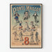 Vintage poster van het Grote Concert Porte Maillot 8 uur