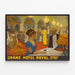 Vintage Poster Grand Hôtel Royal Stockholm — ingelijst kunstwerk aan de muur