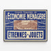 Vintage poster of the Great Department Stores of Household Economy - New Year's Toys — framed artwork on a wall