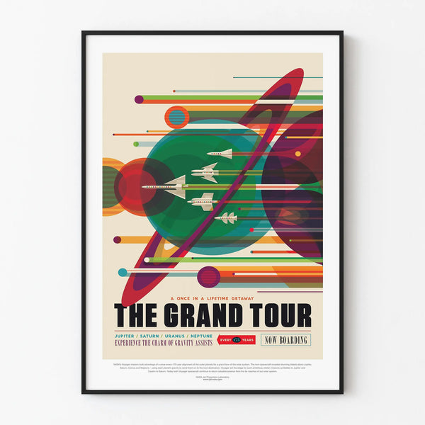 Poster Wanddecoratie Grote Tour van het Zonnestelsel Artem Legrand