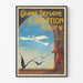 Vintage Poster Grote Luchtvaartweek Rouen 1910