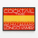Vintage poster Cocktail Time voor restaurants Longchamps — ingelijst kunstwerk aan de muur