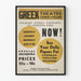 Vintage poster Grieks theater in openlucht - Retro muurdecoratie