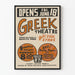 Vintage poster Grieks theater in Griffith Park