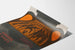 Decoratieve poster Griekse antieke vaas zwart en oranje