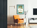 Grafische decoratieve poster Grippo-Vaclydun mondroute