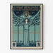 Oude poster voor kunsttentoonstelling Berlijn 1897 in Art Nouveau-stijl