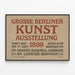 Historisch wanddecoratie poster Grote Berlijnse Kunsttentoonstelling 1899 — ingelijst kunstwerk aan de muur
