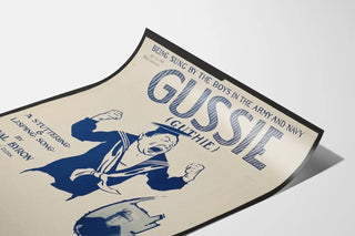Vintage poster militaire chanson Gussie Guthie 1918