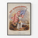 Vintage Poster Spirit of the Union - Eervolle Amerikaanse Vlag