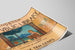 Vintage poster van de openbare bibliotheek van Boston — weergave van het kunstwerk
