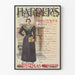Vintage Harper's Kerstnummer poster voor wanddecoratie