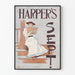 Vintage poster Harper's septemberlezing vrouwelijke