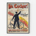 Vintage poster Hé Cocher bij Michaut - Fiets- en koetsreparaties