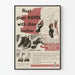 Vintage leren schoenverzorgingsposter tegen hitte