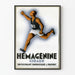 Vintage poster Hémagénine Giraud energieke renner