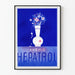 Vintage poster Hepatrol Anemie in blauw en roze