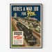 Vintage Poster Mobilisatie Spoorwegpersoneel Oorlog