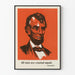 Decoratief Poster Lincoln - Citaat 'Alle Mensen Zijn Gelijk Schept'
