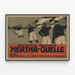 Vintage reclameposter Hertha-Quelle mineraalwater — ingelijst kunstwerk aan de muur