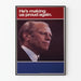 Vintage poster van leider met inspirerende slogan