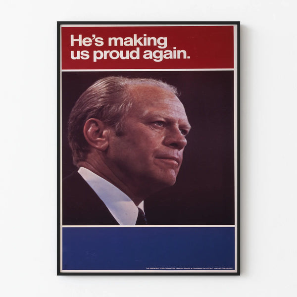 Vintage poster van leider met inspirerende slogan