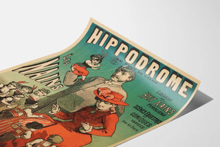Vintage poster Hippodroom Pont de l'Alma - Tentoonstelling van de Acht Tiroler Dwergen