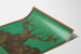 Decoratieve poster met majestueus hert op groene achtergrond Artem Legrand
