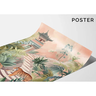 Poster Tijgers en Tempel