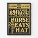 Vintage theaterposter 'Horse Eats Hat' stijl grafisch kunst