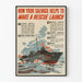 Vintage Poster: How Recycling Contributes to the Construction of a Rescue Boat