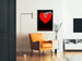 Decoratieve Poster Hart en Scheermesje - Human Concern / Persoonlijke Marteling