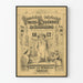 Duitse vintage satirische poster 1872 - Humor en karikatuur