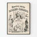 Vintage Humorous Poster Volkskalender 1870
