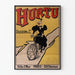 Vintage poster Hurty Diligeon & Cie Parijs op de fiets