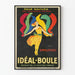 Vintage poster Idéal-Boule om vervaagde kleuren nieuw leven in te blazen