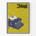 Vintage poster van schrijfmachine Ideal Seidel & Naumann