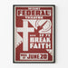 Decoratief Poster Miami Federal Theater Als Je Het Geloof Breekt