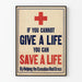 Poster Canadese Rode Kruis - Boodschap van Humanitaire Verbintenis