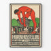 Vintage poster voor tentoonstelling op kantoor in Wenen