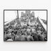 Chaplain preaching to American soldiers and sailors - Normandy landings — framed artwork on a wall