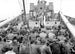 Chaplain preaching to American soldiers and sailors - Normandy landings — artwork view