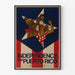 Muurposter Onafhankelijkheid voor Puerto Rico - Betrokken Muurdecoratie